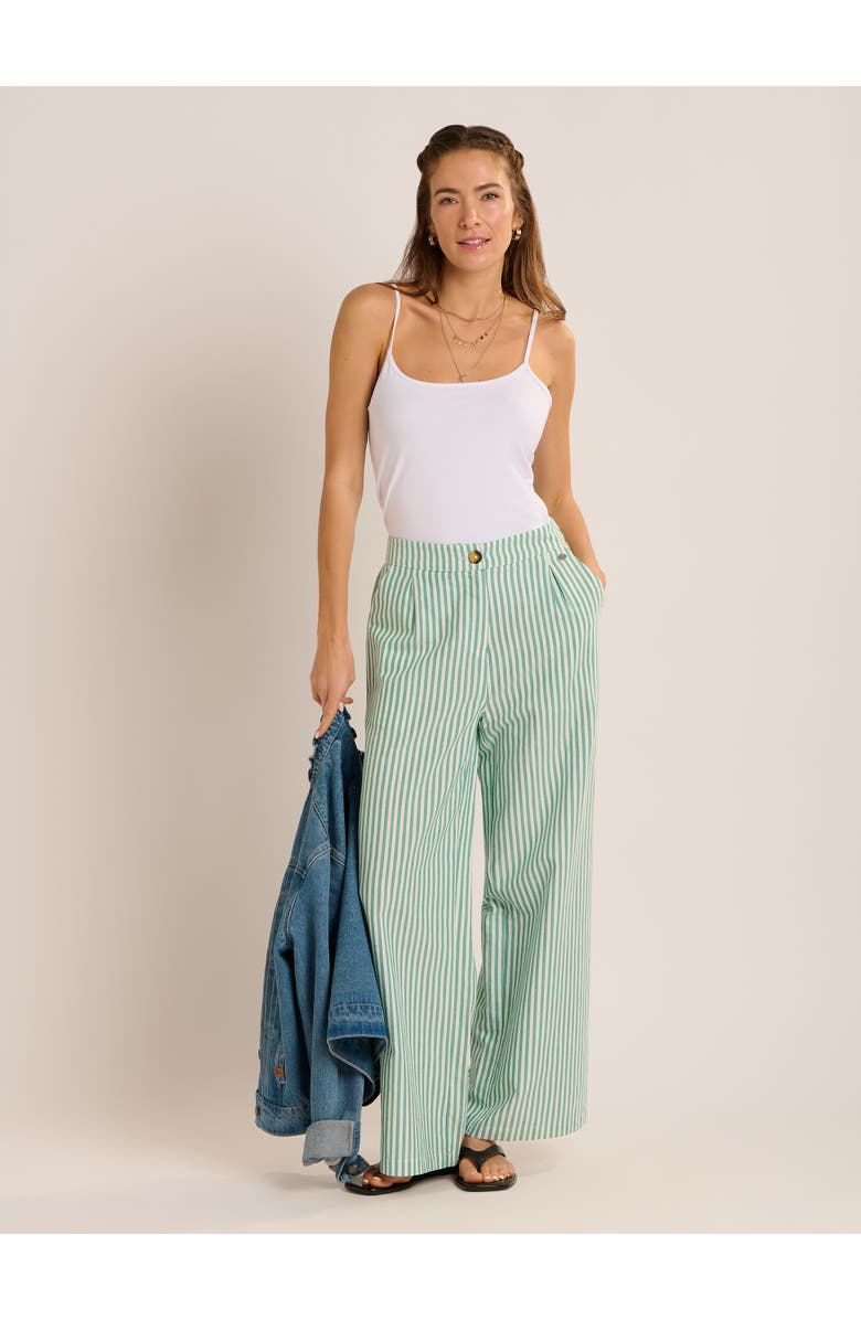 Brakeburn Phoebe High Rise Trouser, Alternate, color, Green