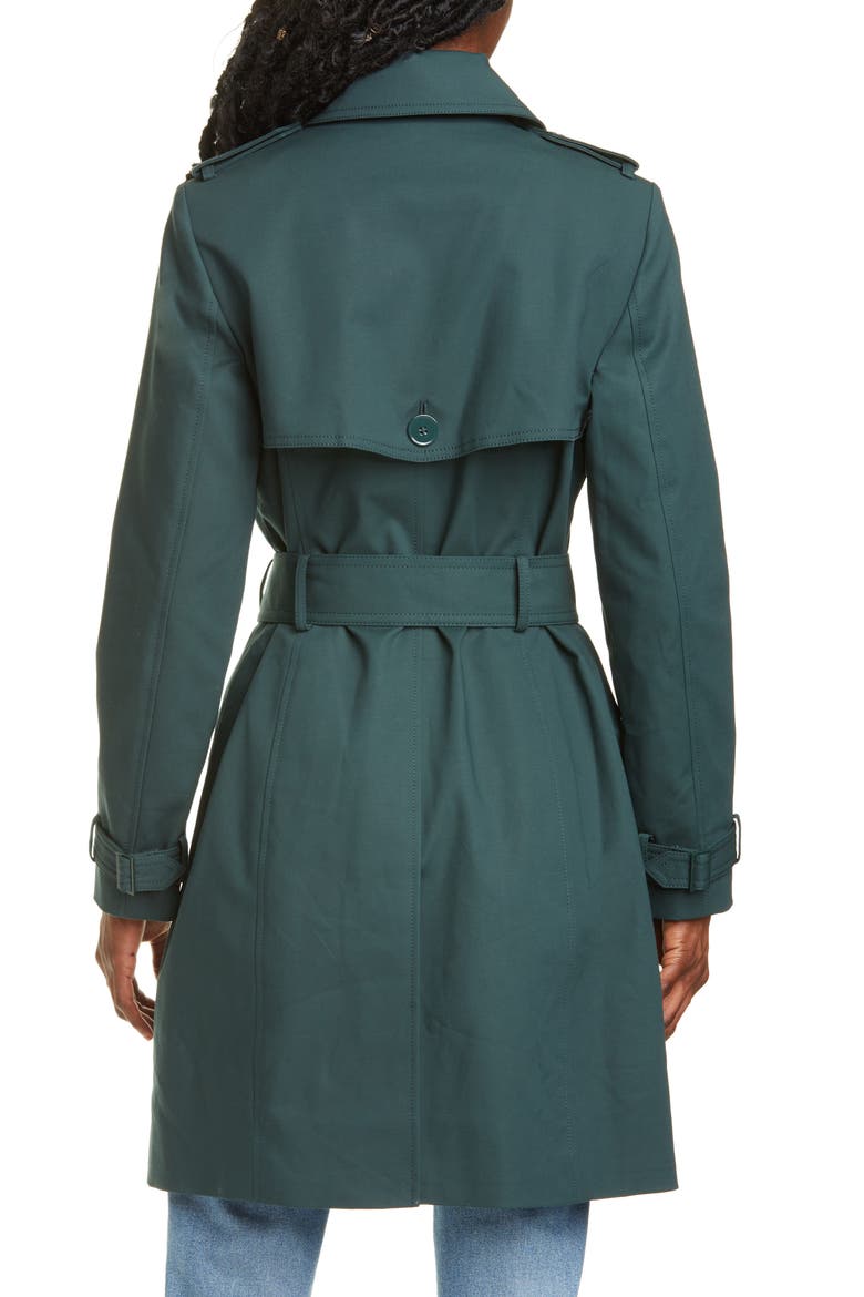 Viveca Trench Coat, Alternate, color, DARK ROSEMARY/VERT