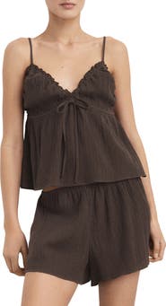 MANGO Cotton Gauze Camisole