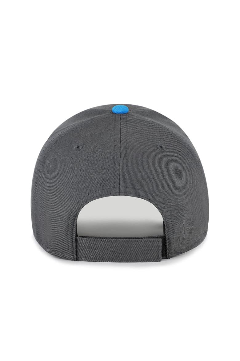 Men's '47 Charcoal Carolina Panthers Split Block MVP Adjustable Hat, Alternate, color, Charcoal