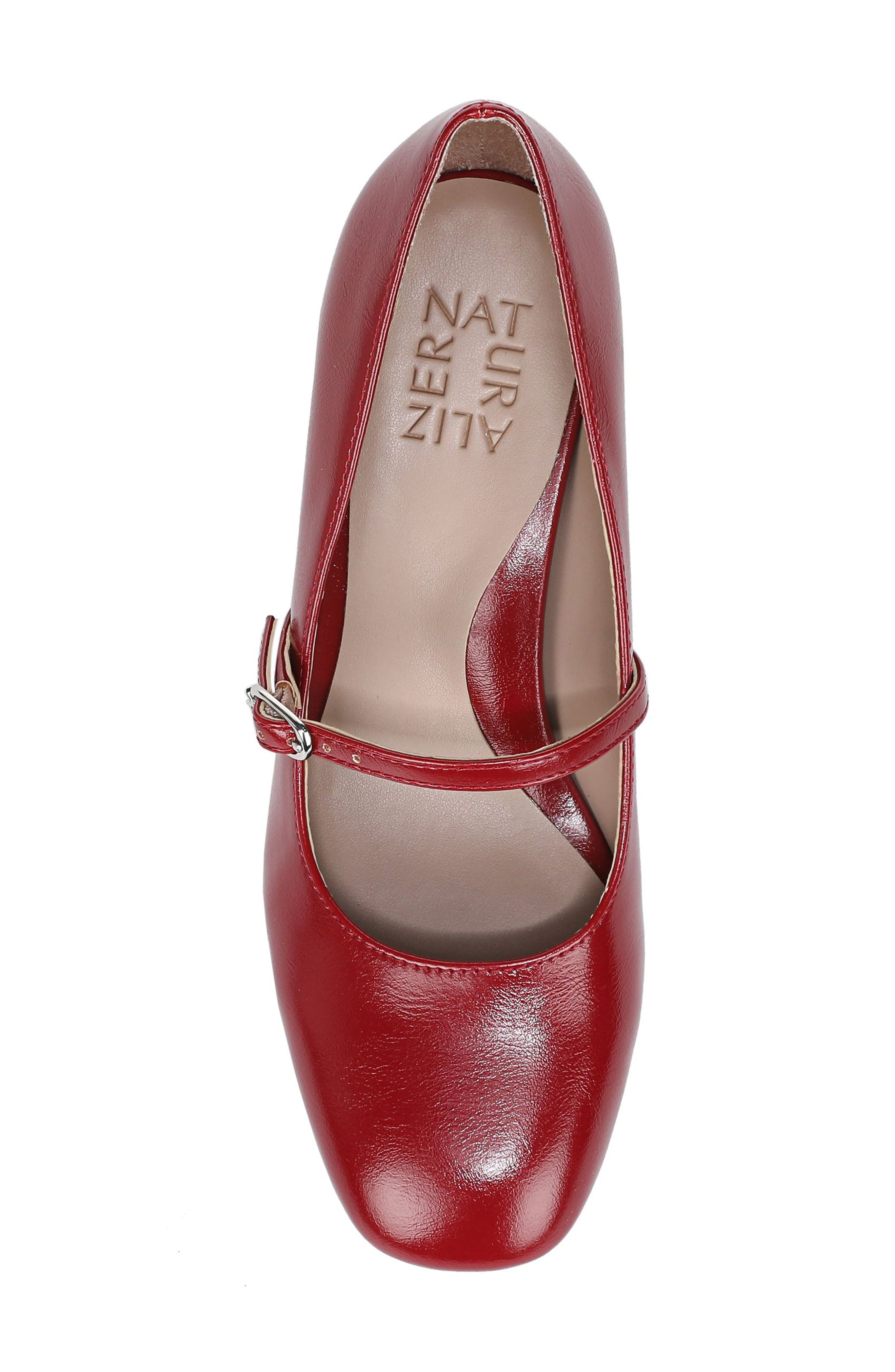 Dancing Mary Jane Pump, Alternate, color, HEART FLAME RED FAUX LEATHER