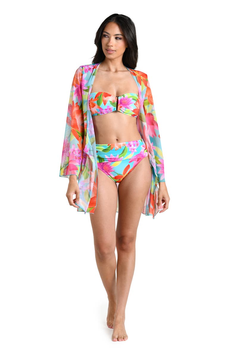 La Blanca Sunset Botanica Mini Cover-Up, Alternate, color,