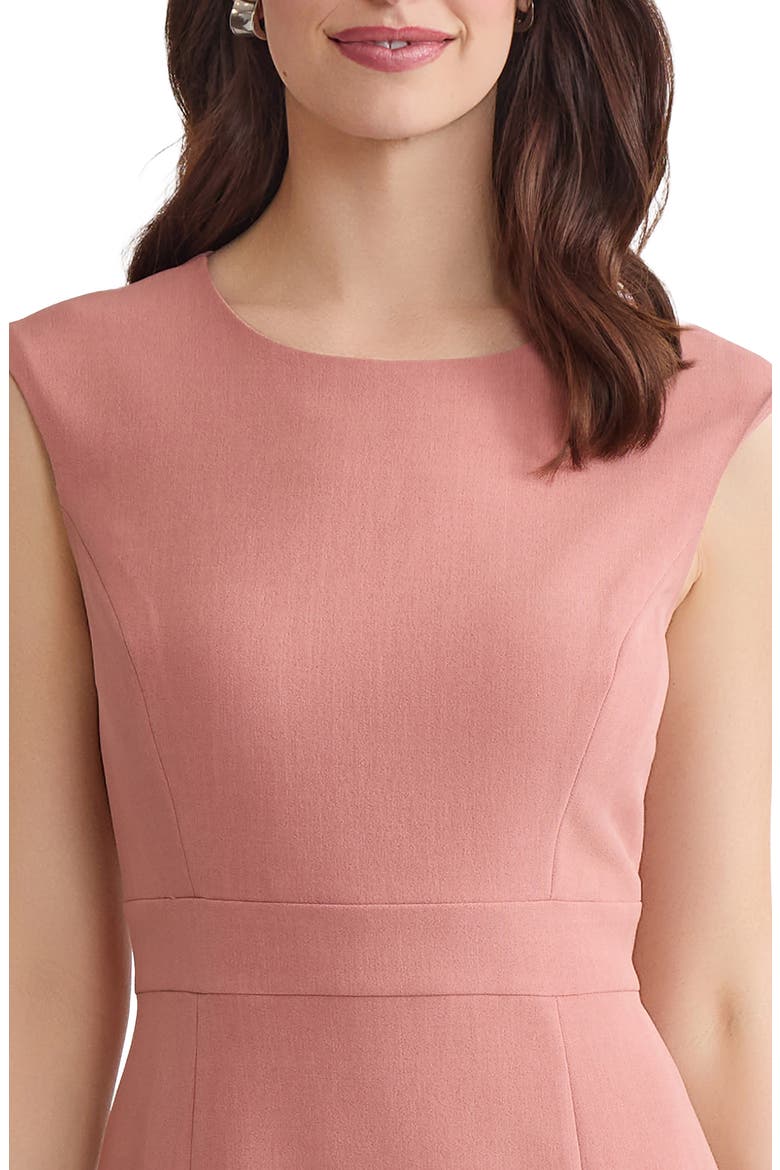 Cap Sleeve Sheath Dress, Alternate, color, TEAROSE ROSE
