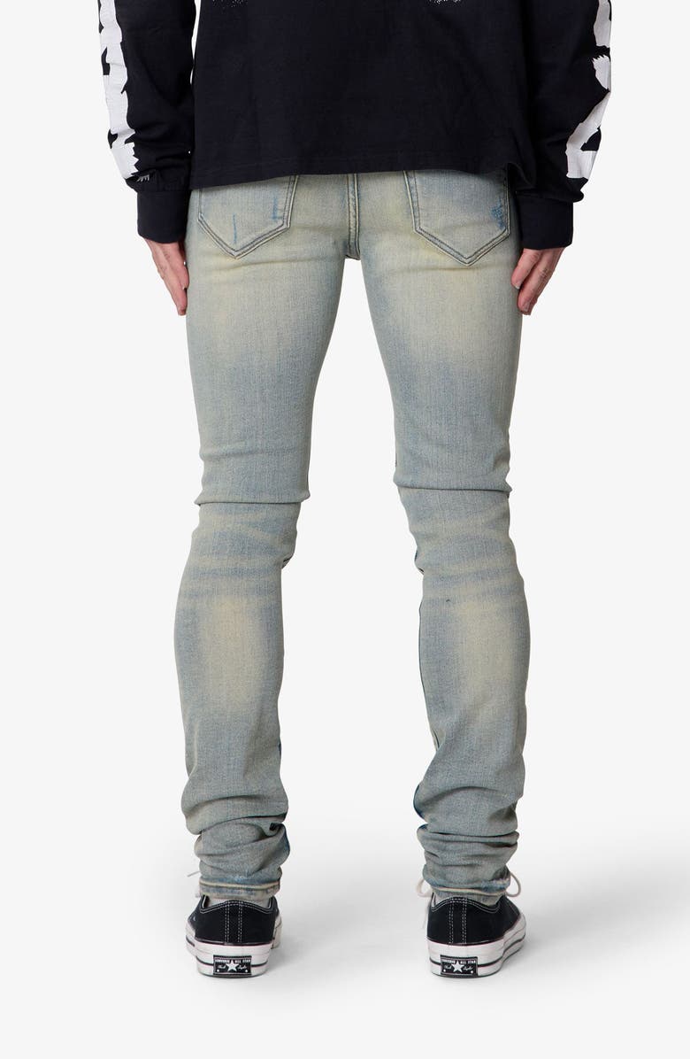 mnml Distressed Skinny Jeans, Alternate, color, Vintage Blue