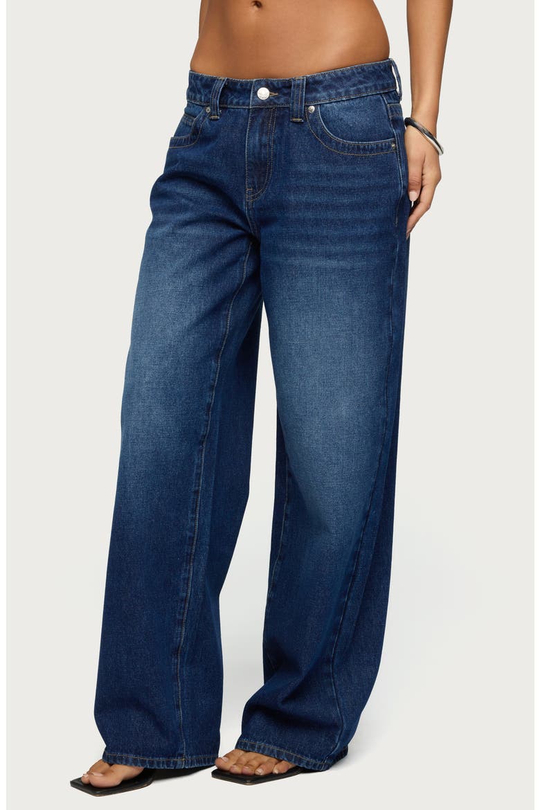 Rivka Low Rise Wide Leg Jeans, Alternate, color, DARK-BLUE-WASHED