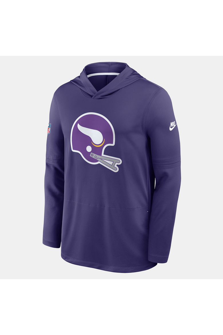 Men's Nike Purple Minnesota Vikings Sideline Alternate Lightweight Long Sleeve Hooded Dri-FIT T-Shirt, Alternate, color, Purple