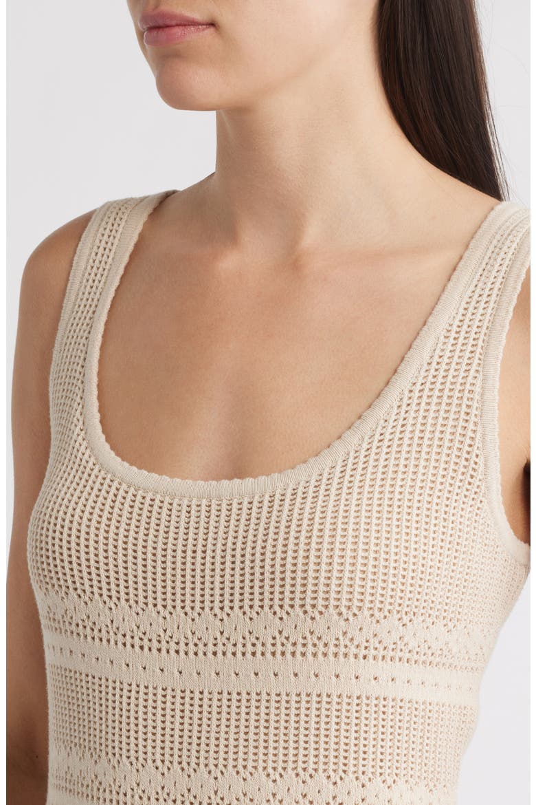 Emerson Open Stitch Sleeveless Dress, Alternate, color, ANTIQUE
