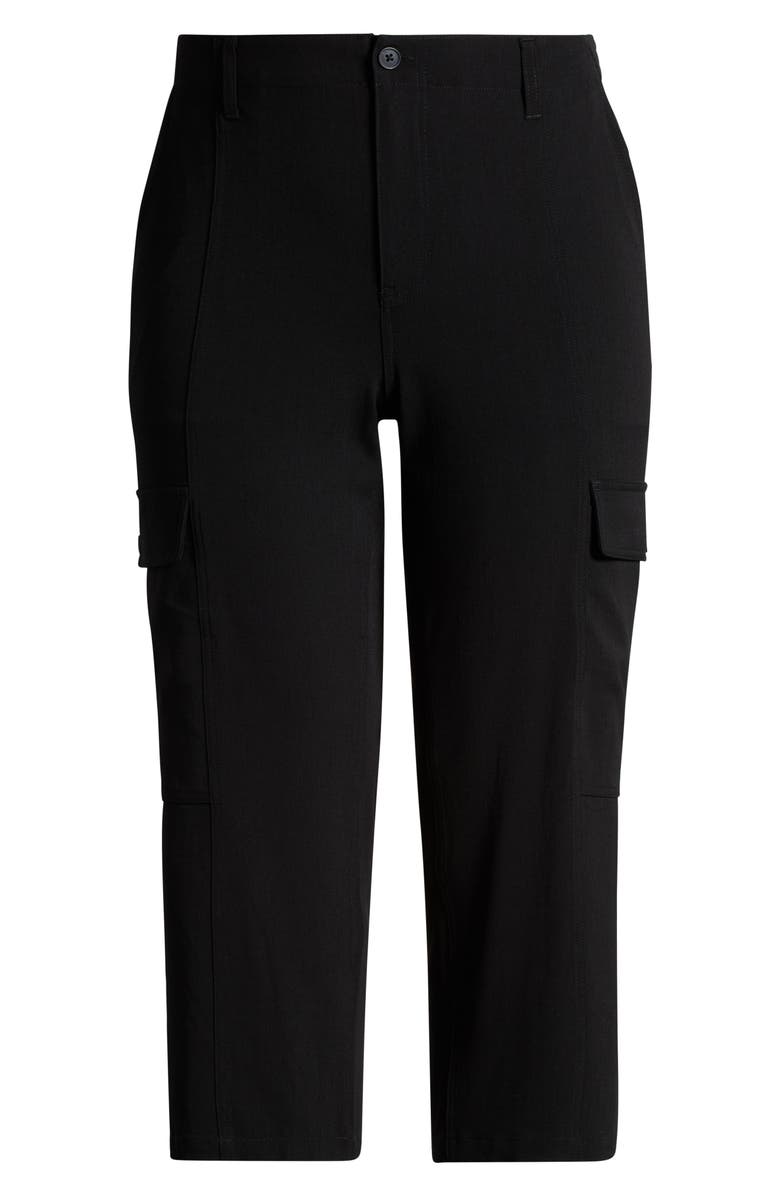 Liverpool Los Angeles High Waist Crop Straight Leg Cargo Pants, Alternate, color, 