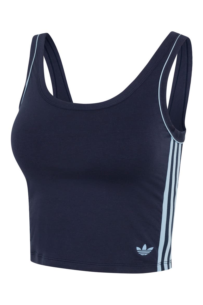 Comfort Flex Cotton Blend Crop Tank, Alternate, color, NIGHT INDIGO