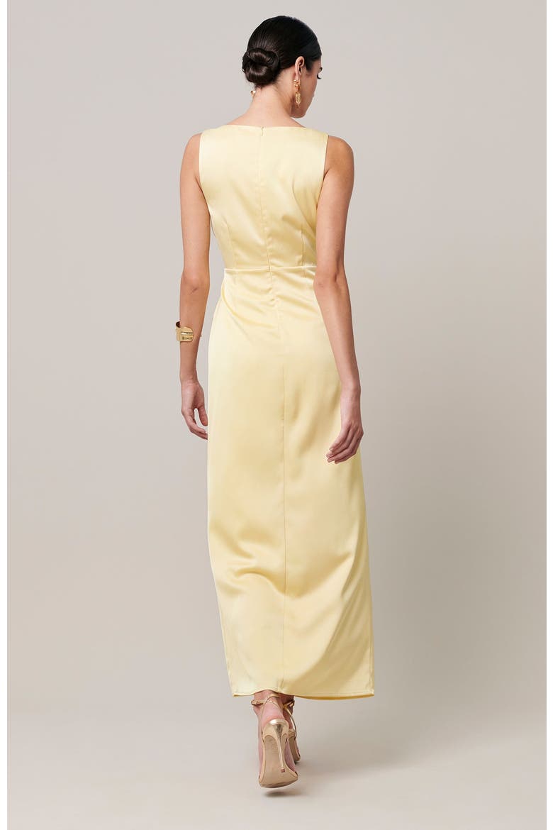Carey Midi Dress, Alternate, color, Butter