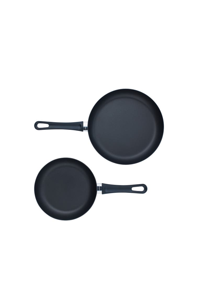 Classic Induction 2-Piece Fry Pan Set, 8-Inch & 10.25-Inch, Alternate, color, Black