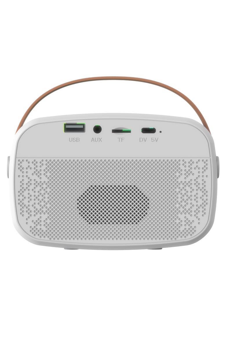 Rechargable Mini Karaoke Speaker Wireless Microphone, Alternate, color, White