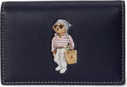 Polo Ralph Lauren Polo Bear Leather Bifold Card Case