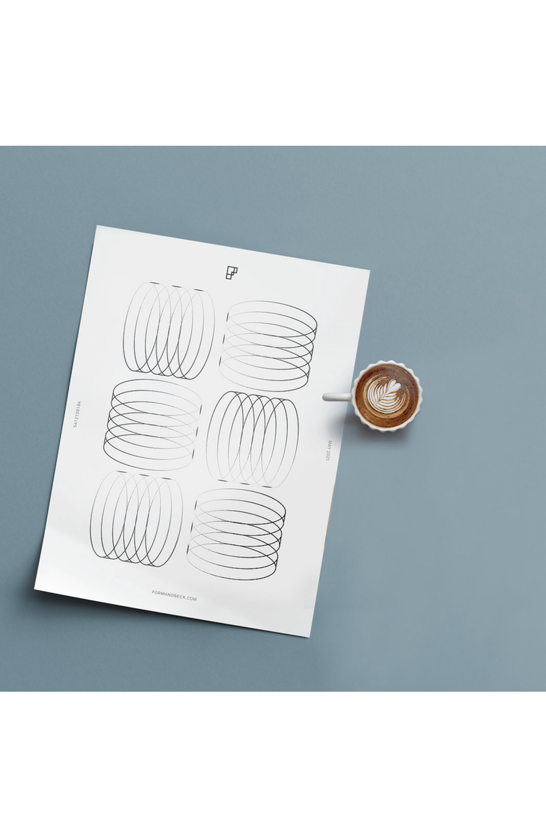 Form & Seek X-Ray Print Artwork, Alternate, color, White