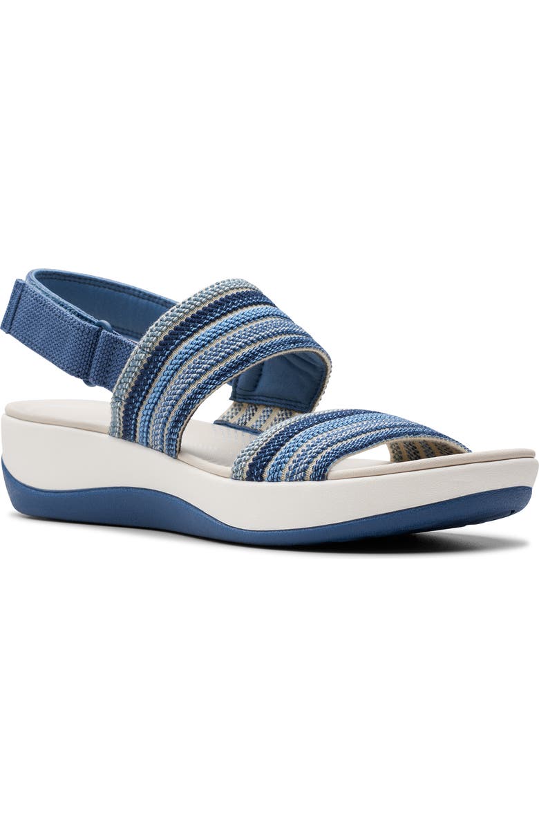 Clarks<sup>®</sup> Arla Stroll Sandal, Main, color, Blue Combi
