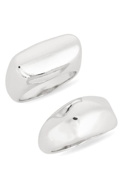 2-Pack Assorted Signet Rings