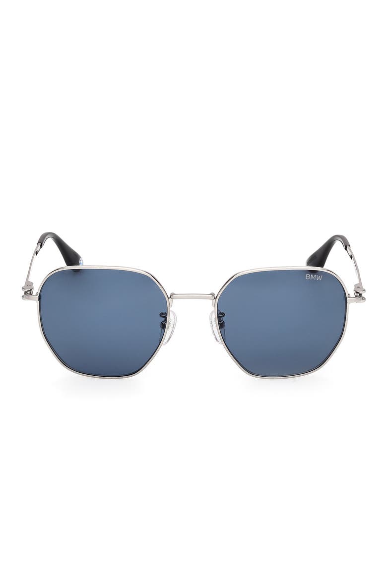 54mm Sunglasses, Main, color, MATTE PALLADIUM / BLUE