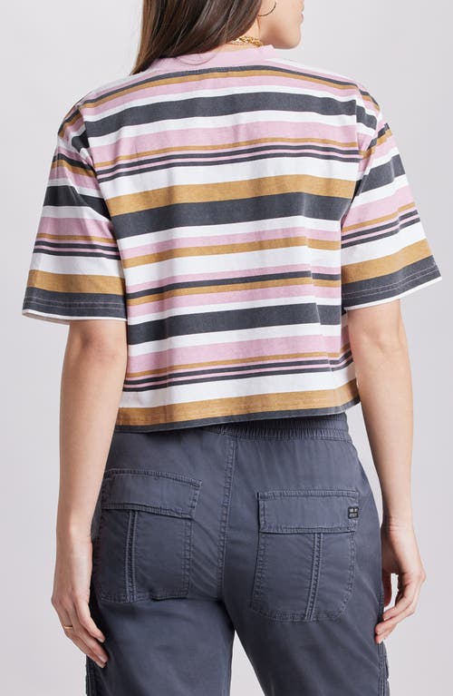 Unionbay Lewiston Nila Stripe Crop Cotton Jersey T-shirt In Multi