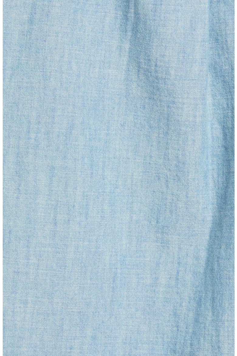 Ralph Lauren Classic Fit Short Sleeve Button-Down Shirt, Alternate, color, LIGHT INDIGO