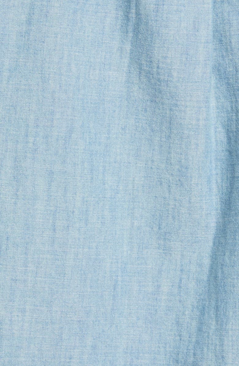 Polo Ralph Lauren Ralph Lauren Classic Fit Short Sleeve Button-Down Shirt, Alternate, color, Light Indigo