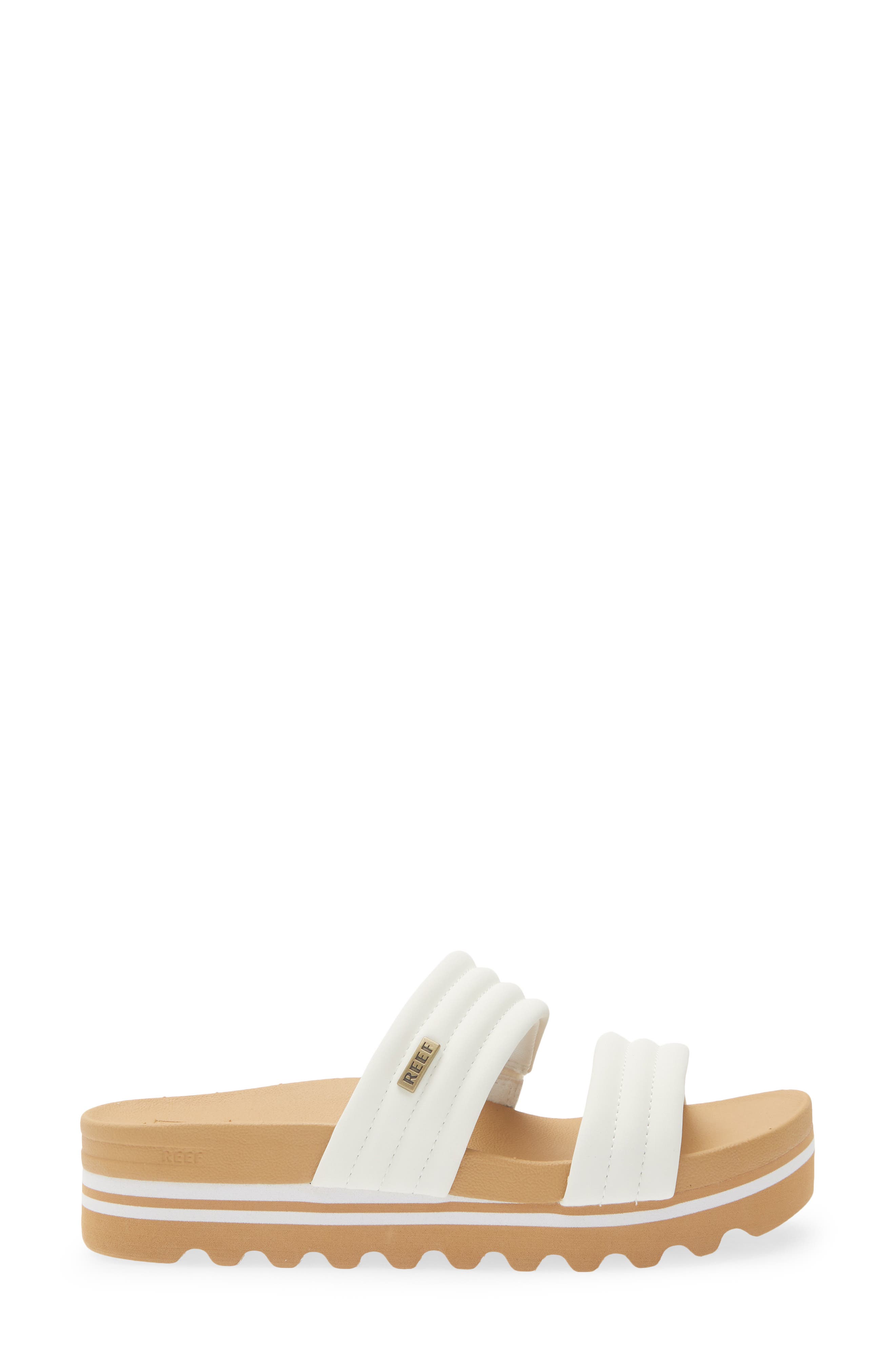 Reef Kaia 2 Bar Slide Sandal, Alternate, color, White