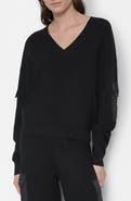 DKNY Cargo Sleeve Rib Sweater