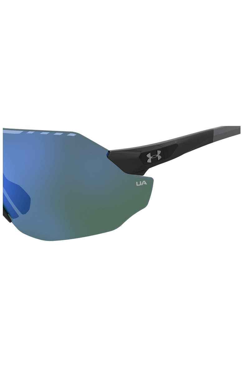 Halftime 99mm Graident Mask Sunglasses, Alternate, color, MATTE BLACK GREY