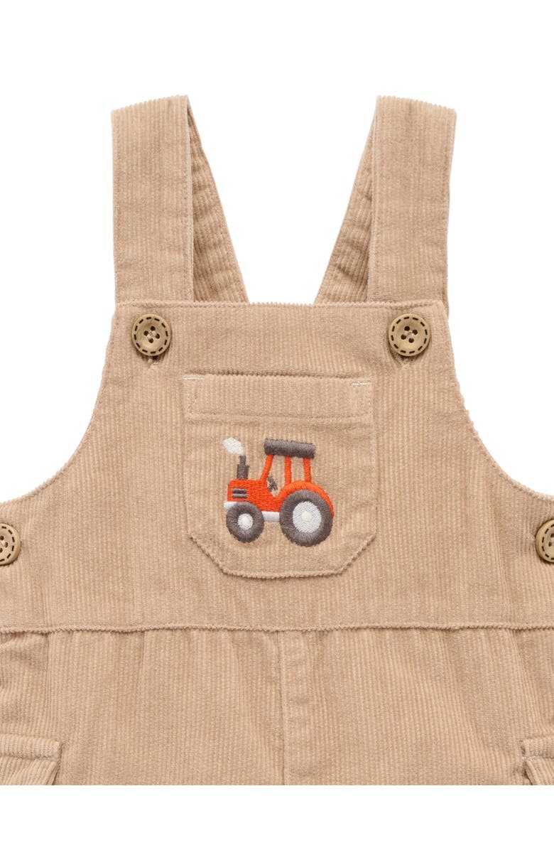 Purebaby Corduroy Overall, Alternate, color, Mushroom