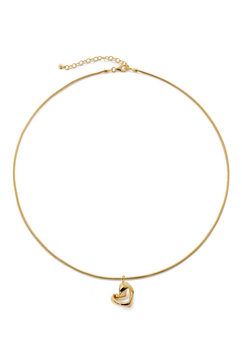 Infinity Heart Pendant Necklace, Main, color, 18K GOLD VERMEIL