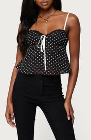 EDIKTED Contrast Dot Camisole