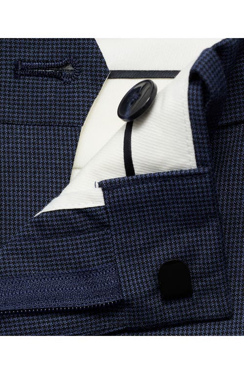 Mango Milan Slim Fit Suit Pants In Blue