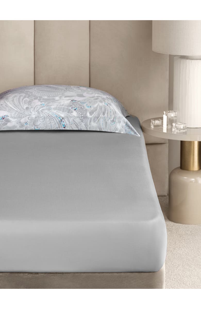 Togas Perla Flat Sheet, Alternate, color, Grey