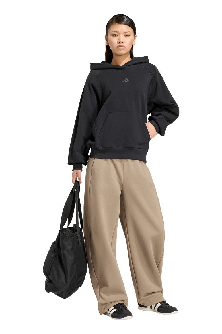 Fleece Wide Leg Pants, Alternate, color, KHAKI SIX