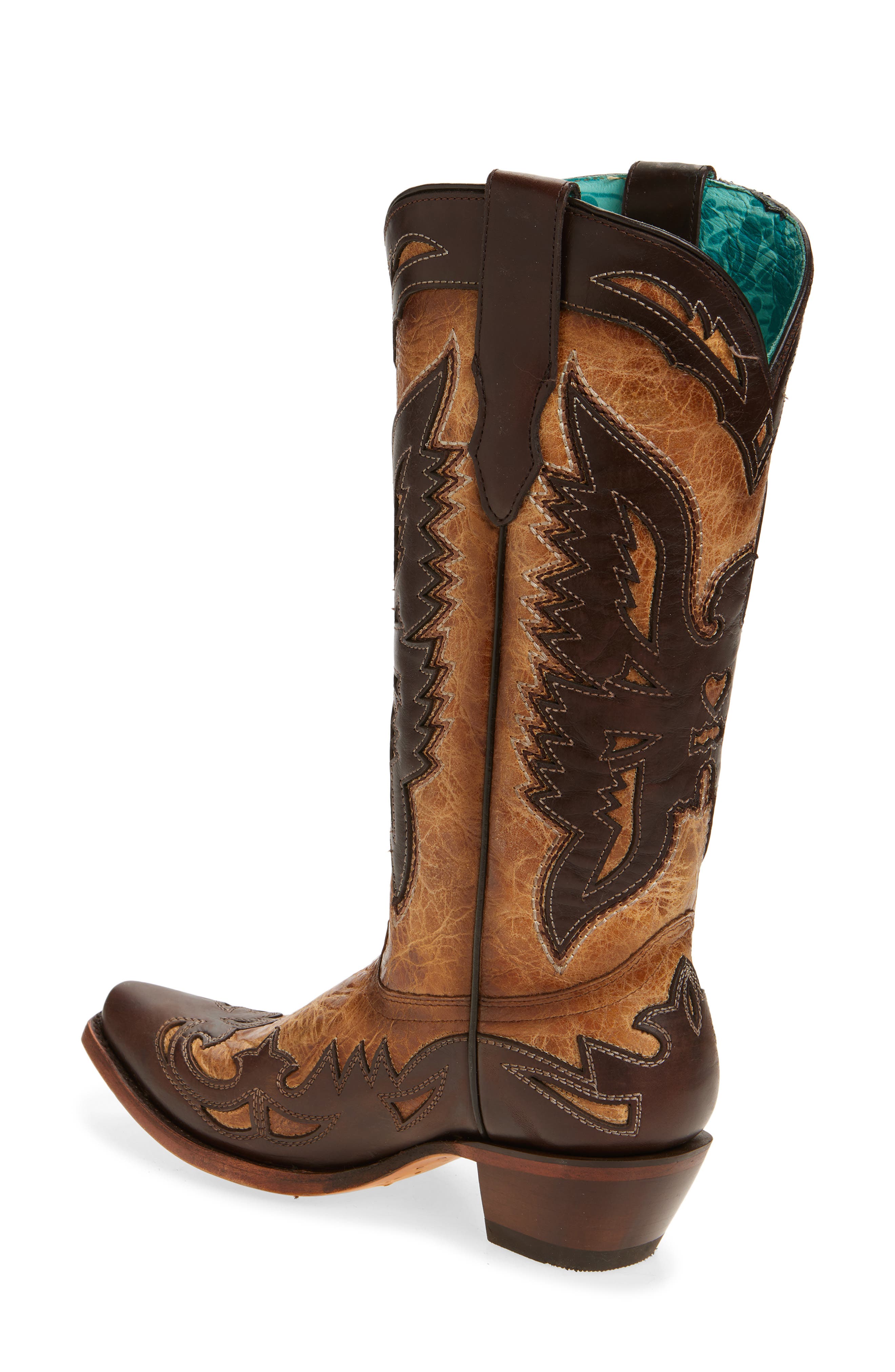 CORRAL Eagle Overlay Western Boot, Alternate, color, 