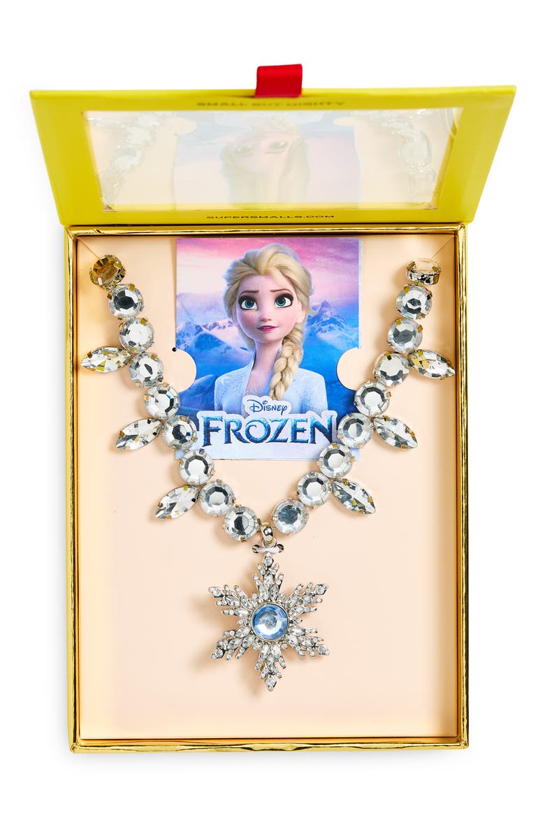 Disney® Frozen Elsa Spinning Snowflake Necklace, Main, color, MULTI
