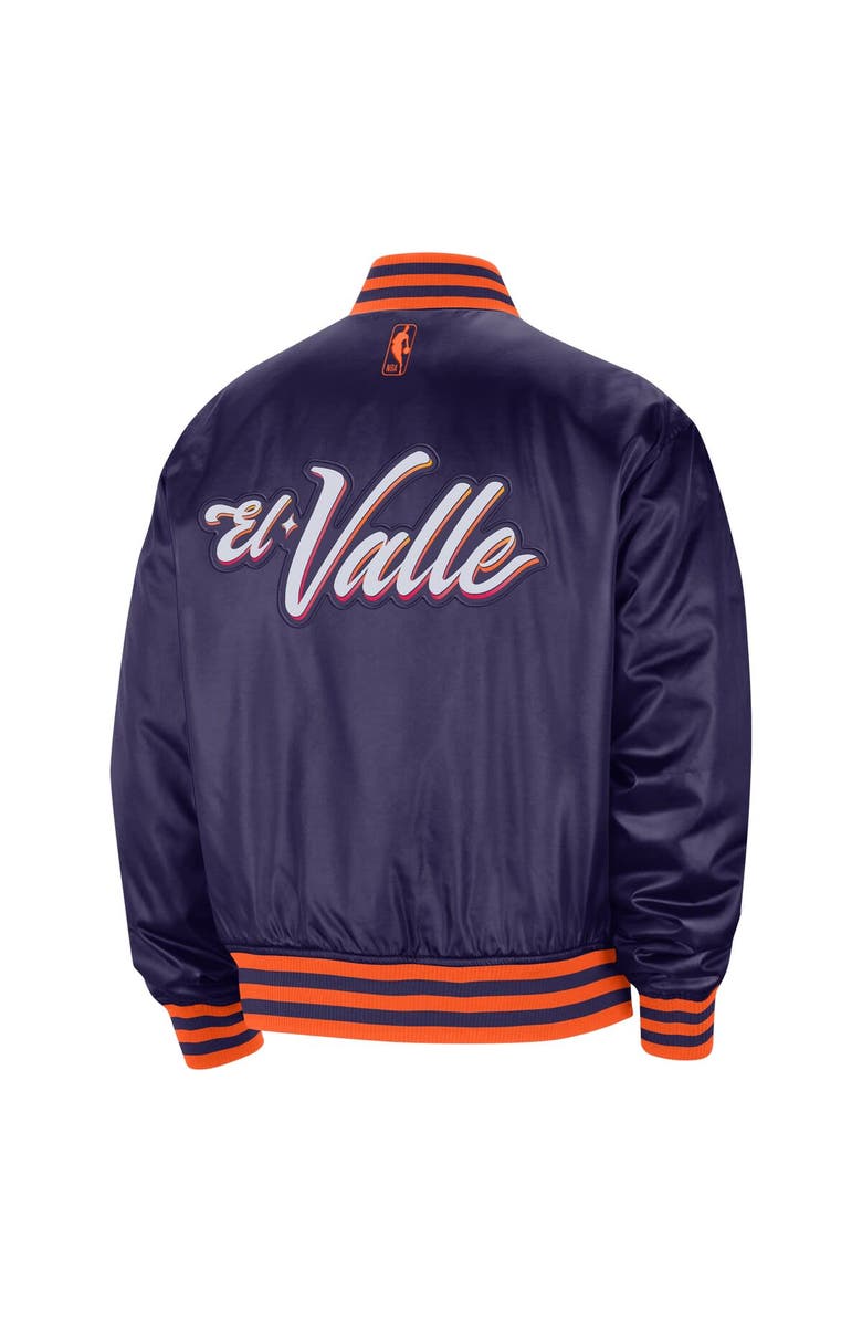 Nike Men's Nike Purple Phoenix Suns 2023/24 City Edition Courtside Premier Full-Snap Bomber Jacket, Alternate, color, 