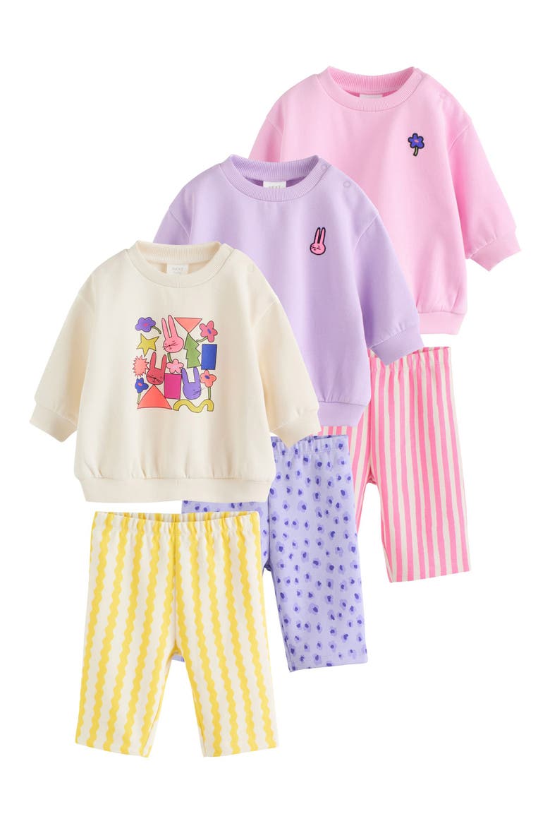 6-Pack Assorted Sweatshirt & Leggings Set, Main, color, MULTI