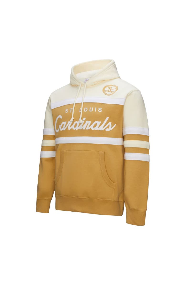 Mitchell & Ness Men's Mitchell & Ness Tan/Cream St. Louis Cardinals Head Coach Pullover Hoodie, Alternate, color, Tan