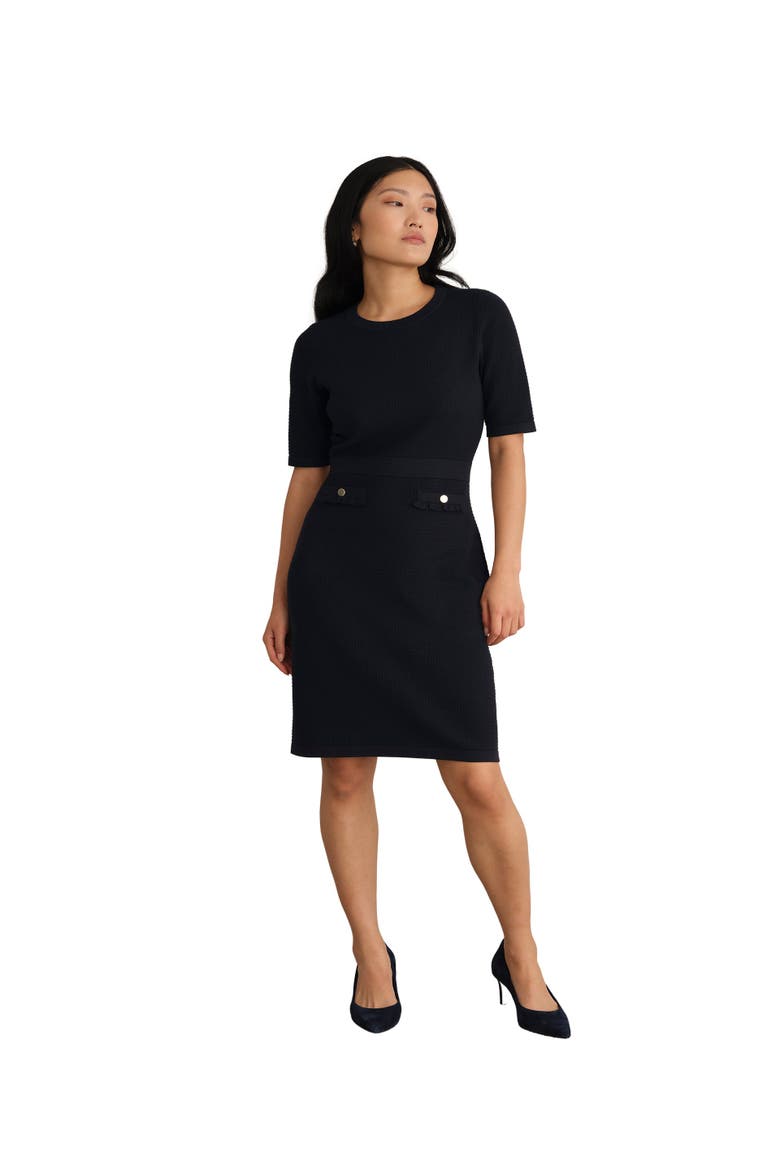 Petra Knitted Dress, Main, color, Hobbs Navy