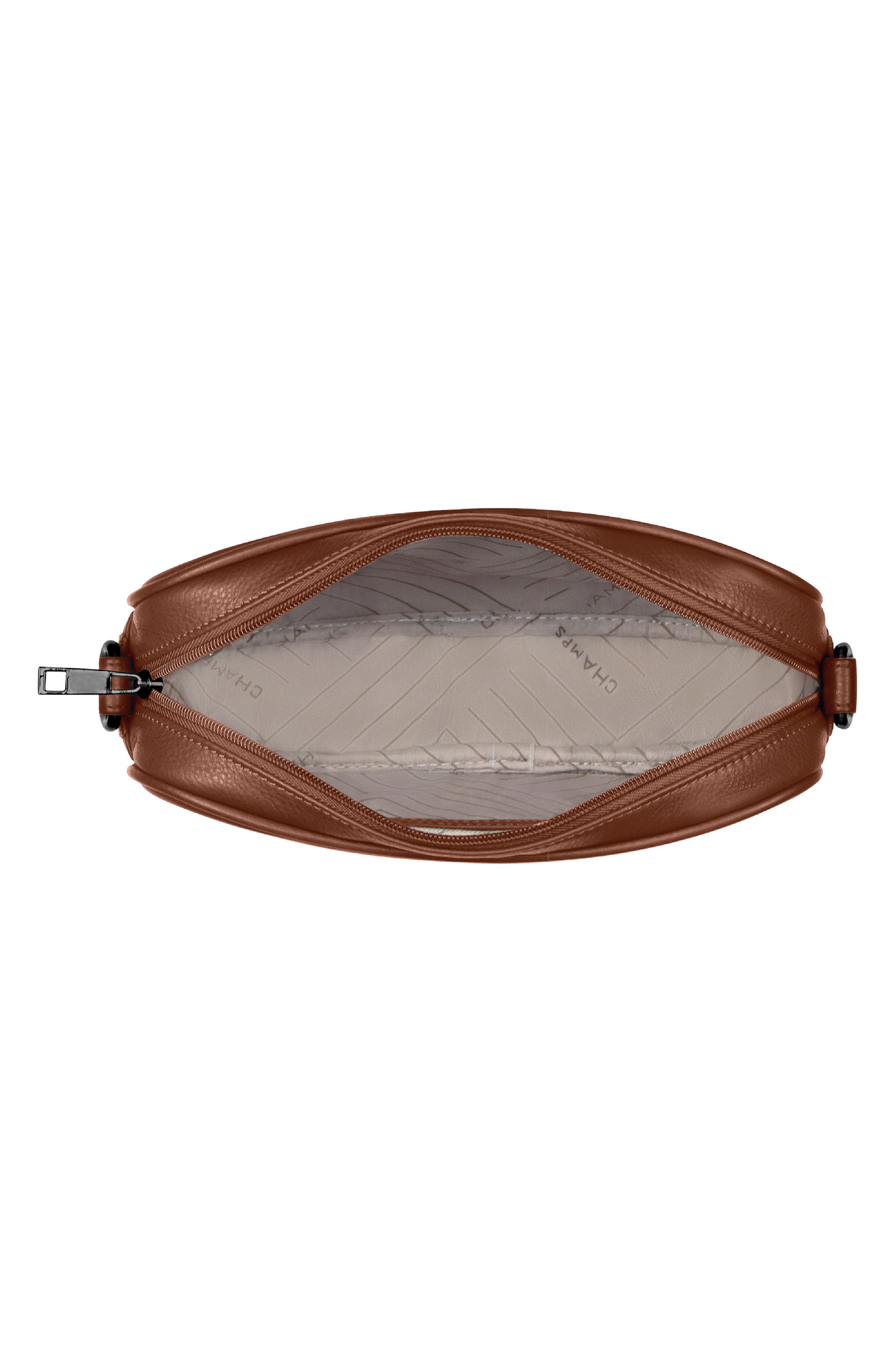 CHAMPS Onyx Leather Camera Bag, Alternate, color, Brown