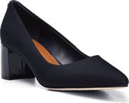 Donald Pliner Stephanid Pointed Toe Block Heel Pump