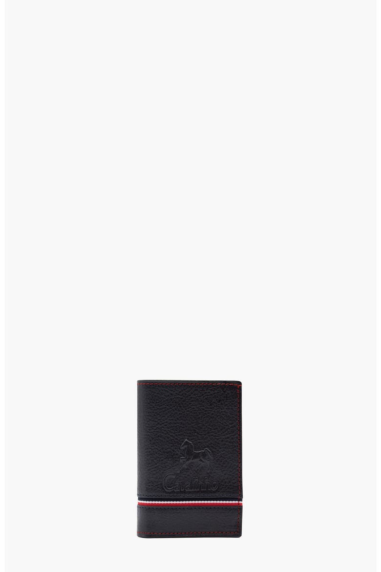 The Sailor Trifold Leather Wallet 522, Main, color, Navy