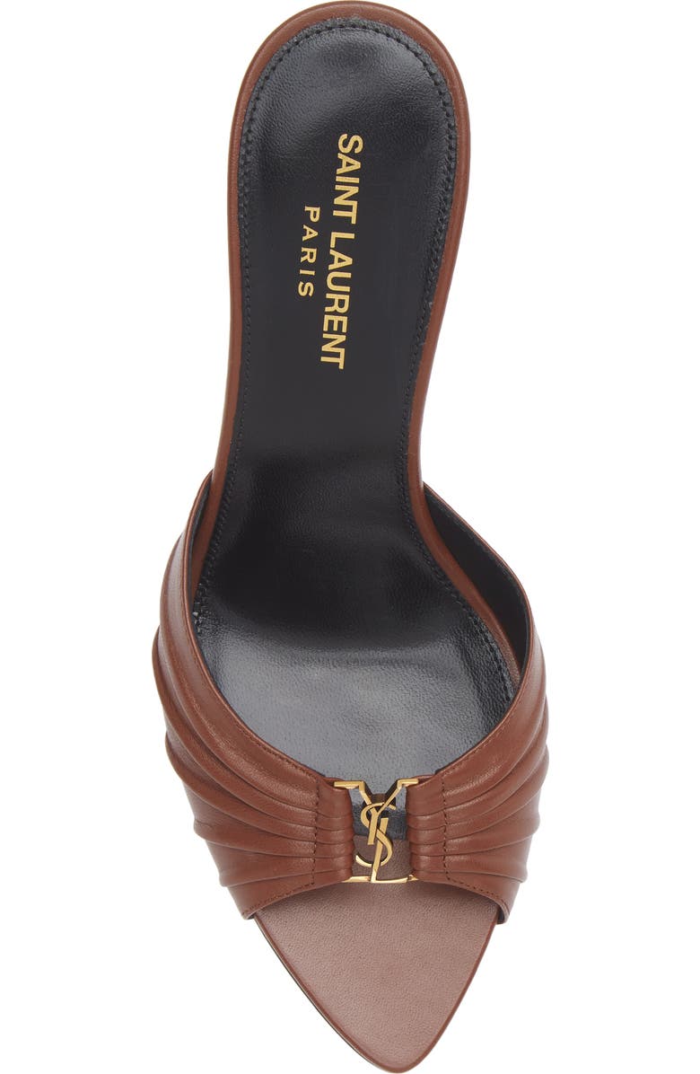 Saint Laurent Babylone Sandal, Alternate, color, Aesthetic Brown