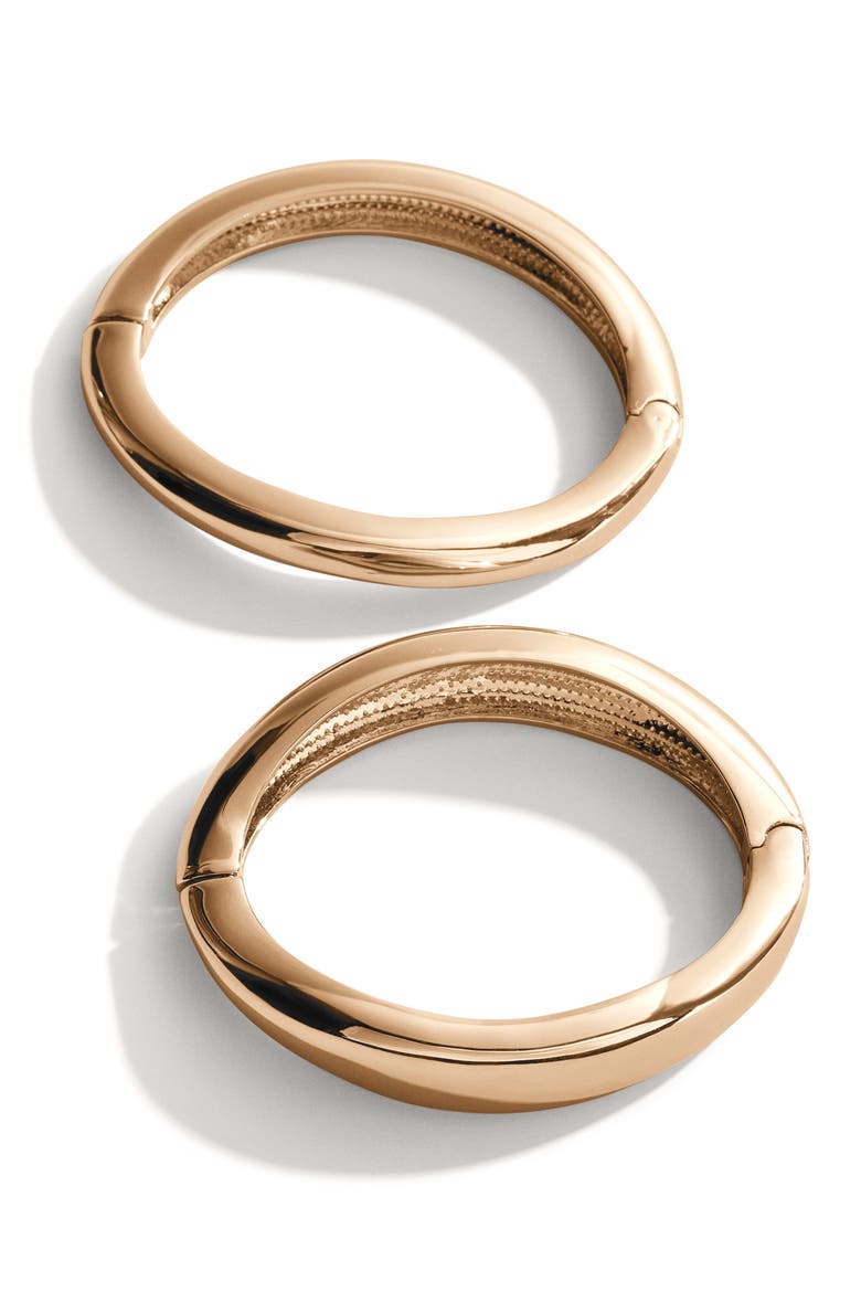Priya Set of 2 Hinge Bangles, Alternate, color, GOLD