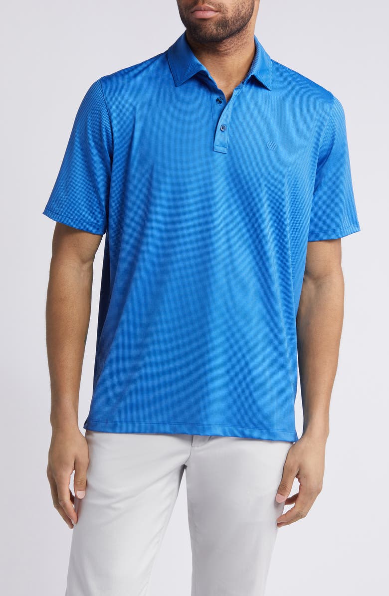 Johnston & Murphy XC4 Cool Degree Performance Polo, Main, color, Blue/Navy