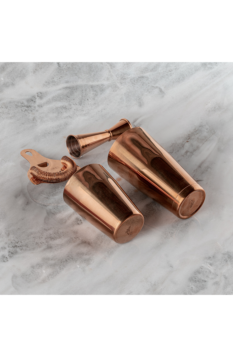 A Bar Above 4-Piece Craft Bar Set, Antique Copper, Alternate, color, Antique Copper