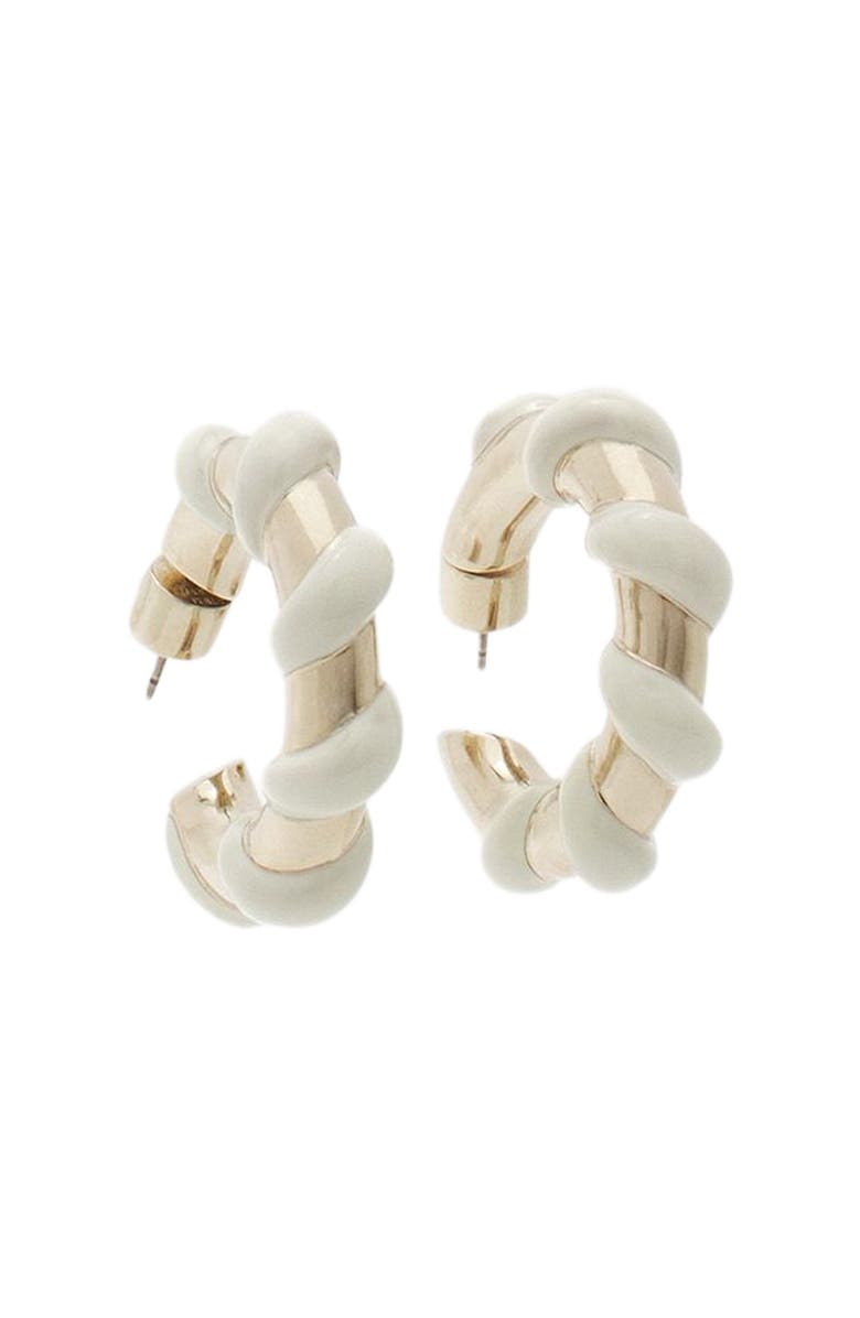 Lanvin Mélodie Candy Earrings, Main, color, Off White