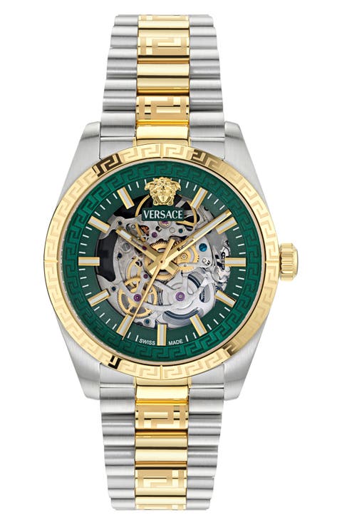 Millenyium Limited Edition Skeleton Automatic Bracelet Watch, 40mm