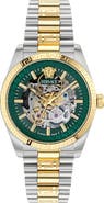 Versace Millenyium Limited Edition Skeleton Automatic Bracelet Watch, 40mm