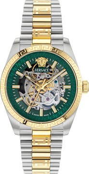 Versace Millenyium Limited Edition Skeleton Automatic Bracelet Watch, 40mm